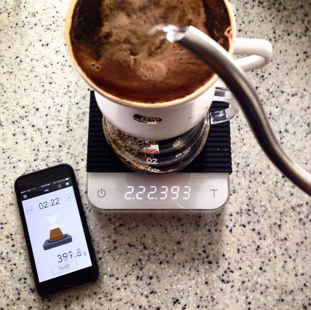  Small Espresso Scale with Timer 1000g x 0.1g, Thin and