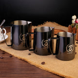 BaristaSpace 1.0 Coffee Stainless Steel Polished Titanium Latte Art Milk Jug