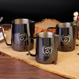 BaristaSpace 1.0 Coffee Stainless Steel Polished Titanium Latte Art Milk Jug