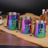 BaristaSpace 1.0 Coffee Stainless Steel Polished Titanium Latte Art Milk Jug