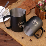 BARISTASPACE  STAINLESS STEEL LATTE ART MILK JUG Teflon Black/White/Pink