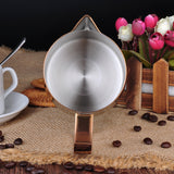 Rose Gold Stainless Steel Espresso Coffee Frothing Pitcher-BaristaSpace