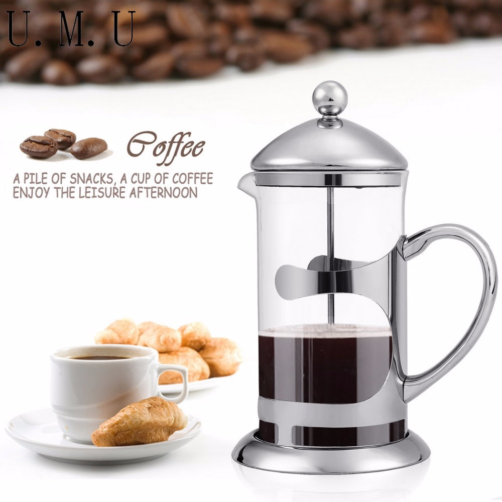 20 oz Pyrex French Coffee Press Glass Stainless Steel Espresso Tea Maker  Beans