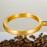 Alternative Height Copper Filter Coffee Brewing Holder with Solid Wood Base