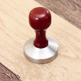 58MM Coffee Espresso Wooden Handle Stainless steel base Tamper