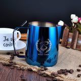 BaristaSpace 1.0 Coffee Stainless Steel Polished Titanium Latte Art Milk Jug