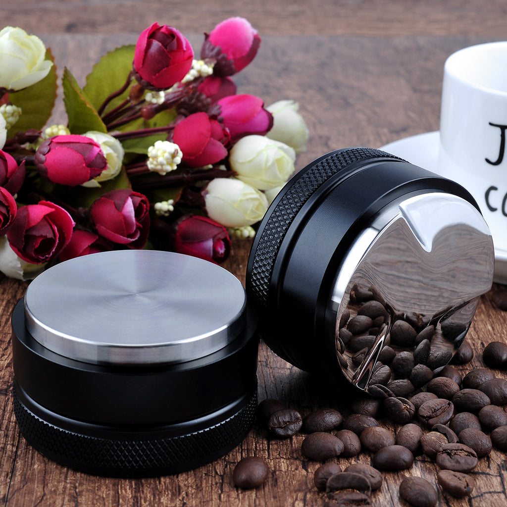 Presse Café Tamper 51mm Avec 6 Aiguilles Espresso - Tasseur Café Réglable Pour Barista