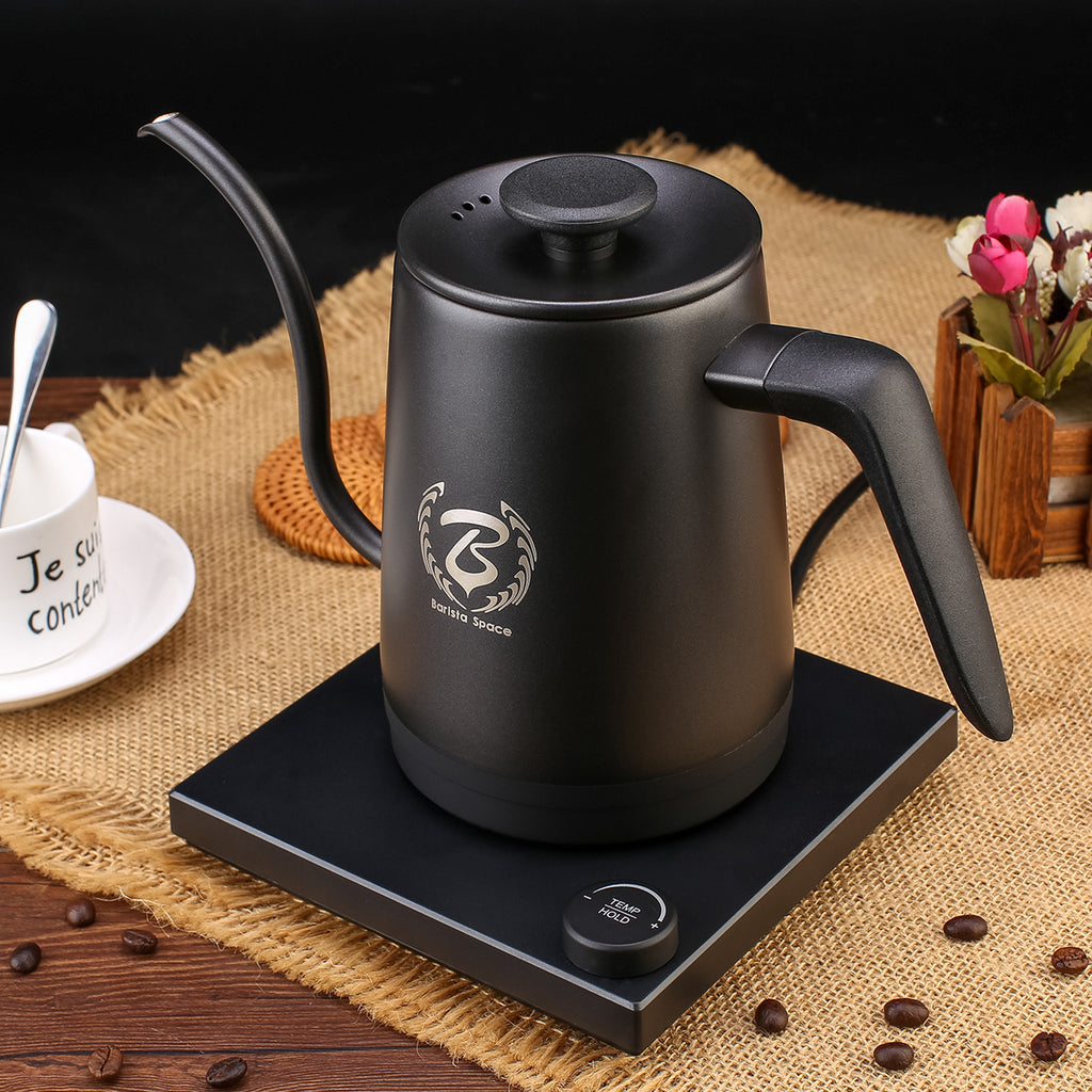 Stainless Steel Coffee Kettle 600ML Hot Water Server – BaristaSpace  Espresso Coffee Tool including milk jug,tamper and distributor for sale.