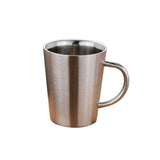 6pcs Double Layer 304 Stainless Steel Rose Gold Silver Mugs