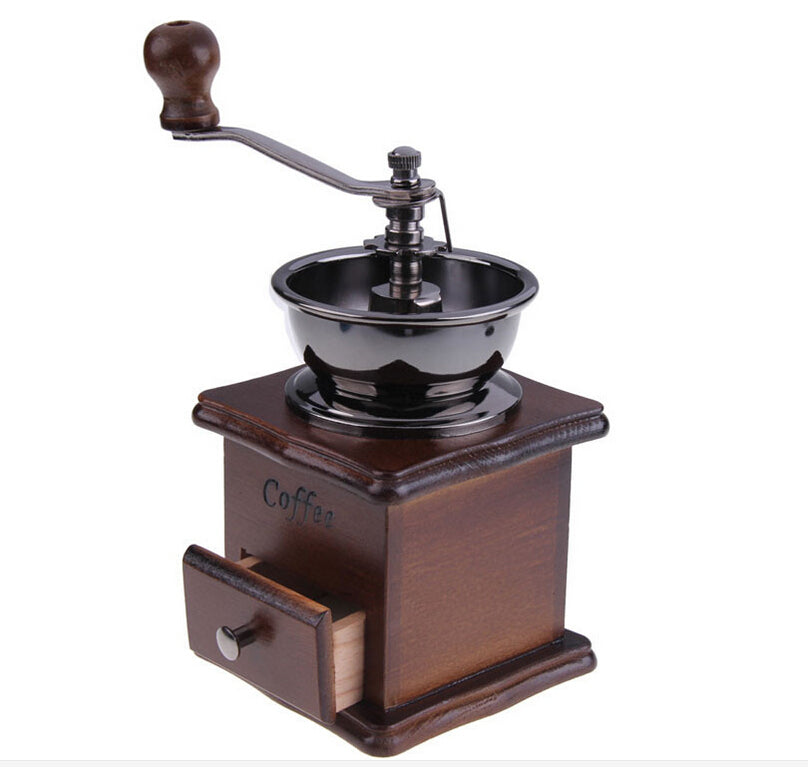 Manual Coffee Grinder, Retro Coffee Bean Hand Grinder Antique Mini