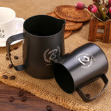 BARISTASPACE  STAINLESS STEEL LATTE ART MILK JUG Teflon Black/White/Pink