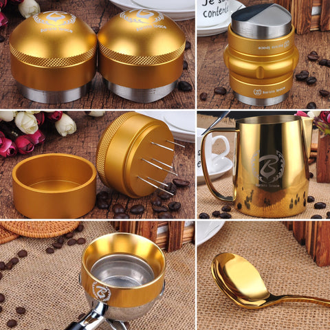 Barista Tools Gold Set (7 Items) for Christmas (Save 50USD)> BaristaSpace