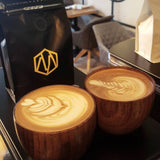 2pcs/Set 250ML Wooden Espresso Latte Art Coffee Cup
