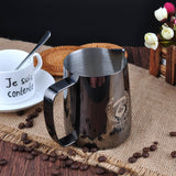 BaristaSpace 1.0 Coffee Stainless Steel Polished Titanium Latte Art Milk Jug