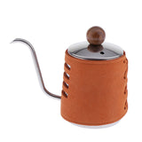 Pour Over Coffee Hand-Free Drip Kettle with Leather Wrapped