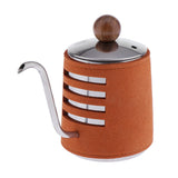 Pour Over Coffee Hand-Free Drip Kettle with Leather Wrapped
