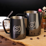 BaristaSpace 1.0 Coffee Stainless Steel Polished Titanium Latte Art Milk Jug