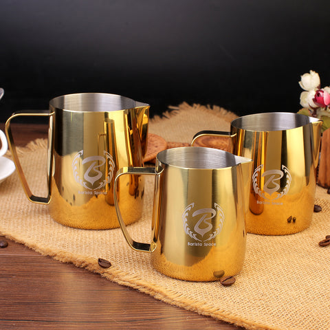 Latte Art Milk Steaming Pitcher jug - BaristaSpace 1.0 Gold