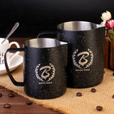 BARISTASPACE  STAINLESS STEEL LATTE ART MILK JUG Teflon Black/White/Pink