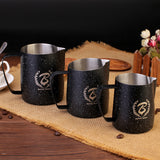 BARISTASPACE  STAINLESS STEEL LATTE ART MILK JUG Teflon Black/White/Pink