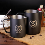 BARISTASPACE  STAINLESS STEEL LATTE ART MILK JUG Teflon Black/White/Pink
