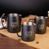 BARISTASPACE  STAINLESS STEEL LATTE ART MILK JUG Teflon Black/White/Pink