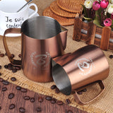 Milk Steaming Pitcher-BaristaSpace Sandy Copper Jug