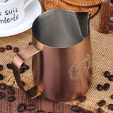 Milk Steaming Pitcher-BaristaSpace Sandy Copper Jug