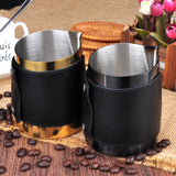 Handle Free Milk Jug Gold/Black 450ml