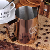 Rose Gold Stainless Steel Espresso Coffee Frothing Pitcher-BaristaSpace