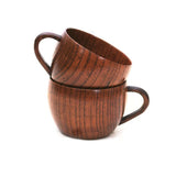 2pcs/Set 250ML Wooden Espresso Latte Art Coffee Cup