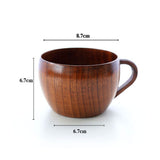 2pcs/Set 250ML Wooden Espresso Latte Art Coffee Cup