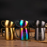 Barista Space 250ML CAFE LATTE ART CUP / Milk Jug +Cup Set