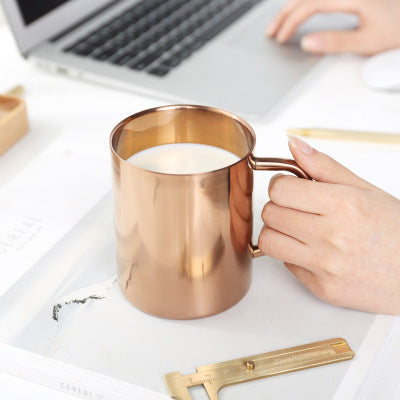 6PCS GENNISSY 304 Stainless Steel Moscow Mule Copper Mugs Beer