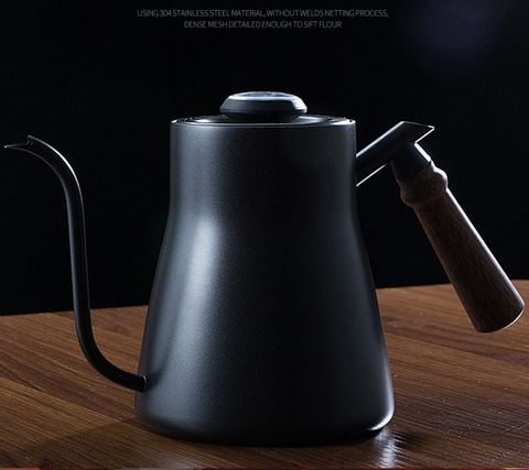 Coffee drip kettle with lid for perfect coffee brewing