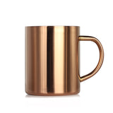 6PCS GENNISSY 304 Stainless Steel Moscow Mule Copper Mugs Beer Coffee Milk Mug