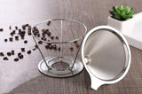 2pcs 2Cup Portable Stainless Steel Tea Coffee Filter