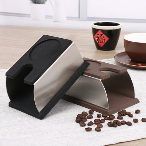 Station De Manipulation Café - Support Tamper Réglable En Hauteur Avec Tapis - Rangement Pour Tamper, Distributeur Et Accessoires Espresso