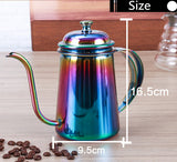 Stainless Steel Coffee Kettle 600ML Hot Water Server