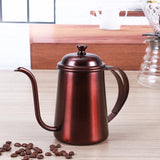 Stainless Steel Coffee Kettle 600ML Hot Water Server