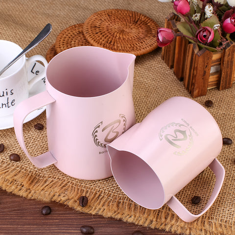 150/350/600/1000ml Stainless Steel Coffee Pot Latte Cup Latte Milk Jug Cup  Kitchen Bar Tool Accessories