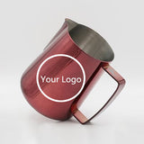 Ada Crew 3.0 milk pitcher > With Customize Logo Red + 2pcs art pens