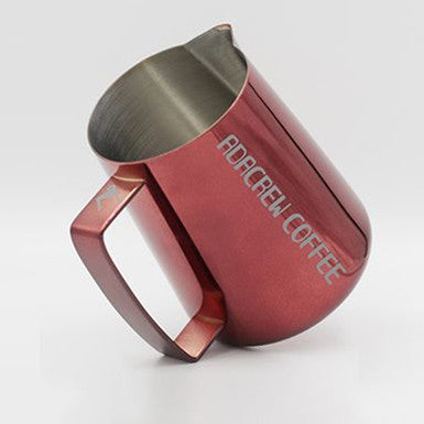 Ada Crew 3.0 milk pitcher > With Customize Logo Red + 2pcs art 