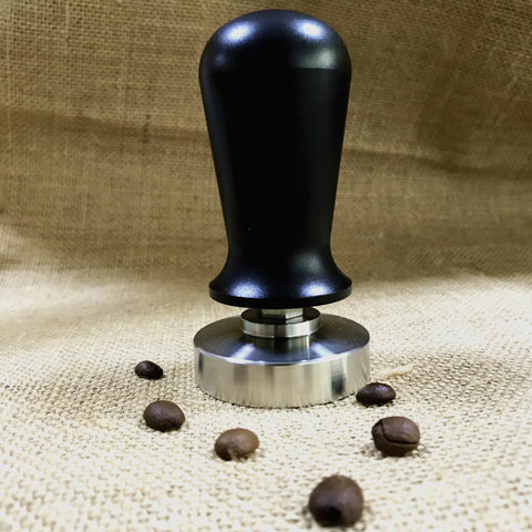 Wooden Espresso Coffee Tamper 51mm/58mm Stainless Steel Flat Base