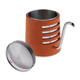 Pour Over Coffee Hand-Free Drip Kettle with Leather Wrapped